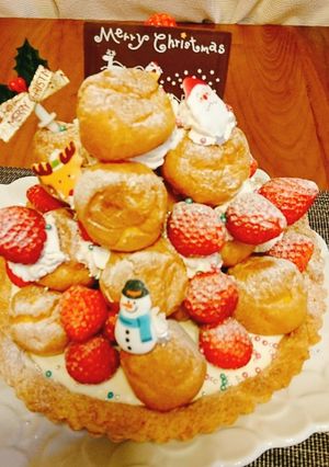 簡単 クリスマスケーキクロカンブッシュ-レシピのメイン写真