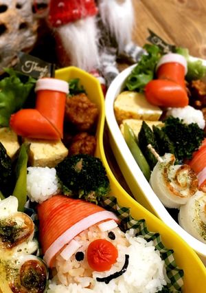 クリスマスキャラ弁☆簡単サンタクロース-レシピのメイン写真
