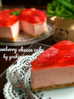 いちごのレアチーズケーキ♪-レシピのメイン写真