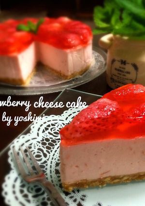 いちごのレアチーズケーキ♪-レシピのメイン写真