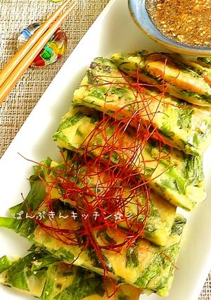 まな板要らず♪ニラと豚肉のもちもちチヂミ-レシピのメイン写真
