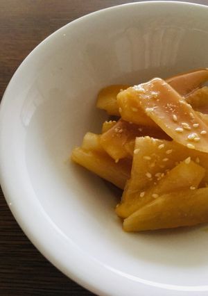 これは美味しい♡ヤーコンのゆず味噌和え-レシピのメイン写真