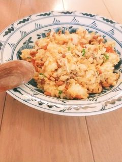 納豆と肉のチャーハン-レシピのメイン写真