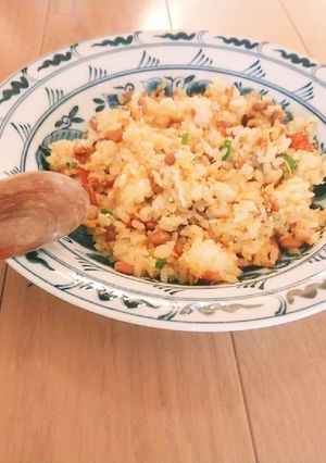 納豆と肉のチャーハン-レシピのメイン写真