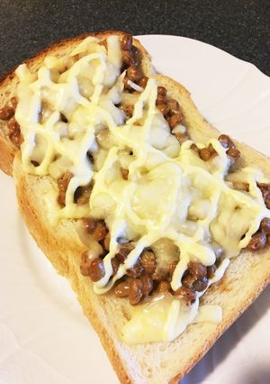 納豆 トースト-レシピのメイン写真