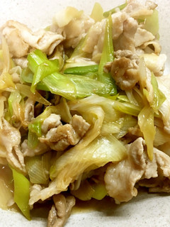 豚バラ肉と白ネギの味ぽん炒め-レシピのメイン写真