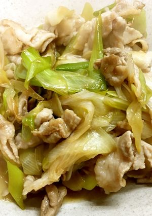 豚バラ肉と白ネギの味ぽん炒め-レシピのメイン写真