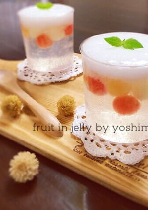 あわあわしゅわしゅわフルーツinゼリー♪-レシピのメイン写真