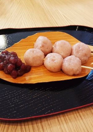 苺ジャムのパステルしらたま団子♪-レシピのメイン写真