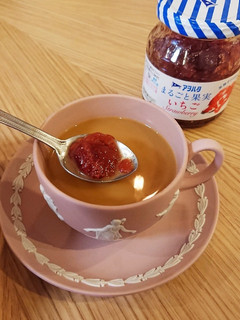 ジャムをオン♪の ホッと珈琲-レシピのメイン写真