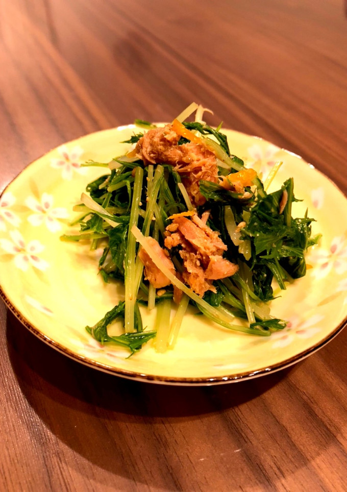 ゆず香る♪水菜とツナの和え物-レシピのメイン写真