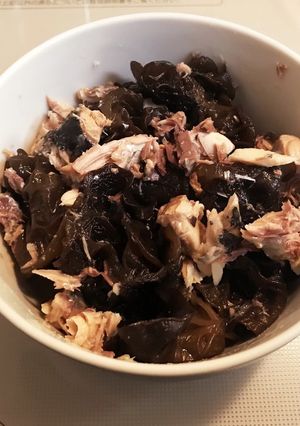 キクラゲとサバ缶和え-レシピのメイン写真