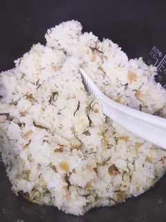 高菜としらすの炊き込みご飯-レシピのメイン写真