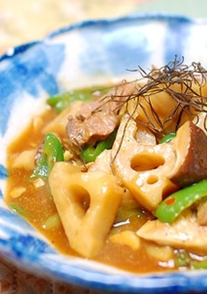 れんこんと豚のピリ辛煮-レシピのメイン写真