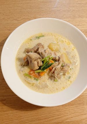 鶏肉と根菜のミルクスープ-レシピのメイン写真