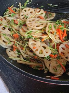 ダイエット!レンコンきんぴら甘辛酢炒め-レシピのメイン写真