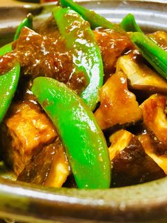 簡単 厚揚げと椎茸の甜麺醤炒め煮-レシピのメイン写真