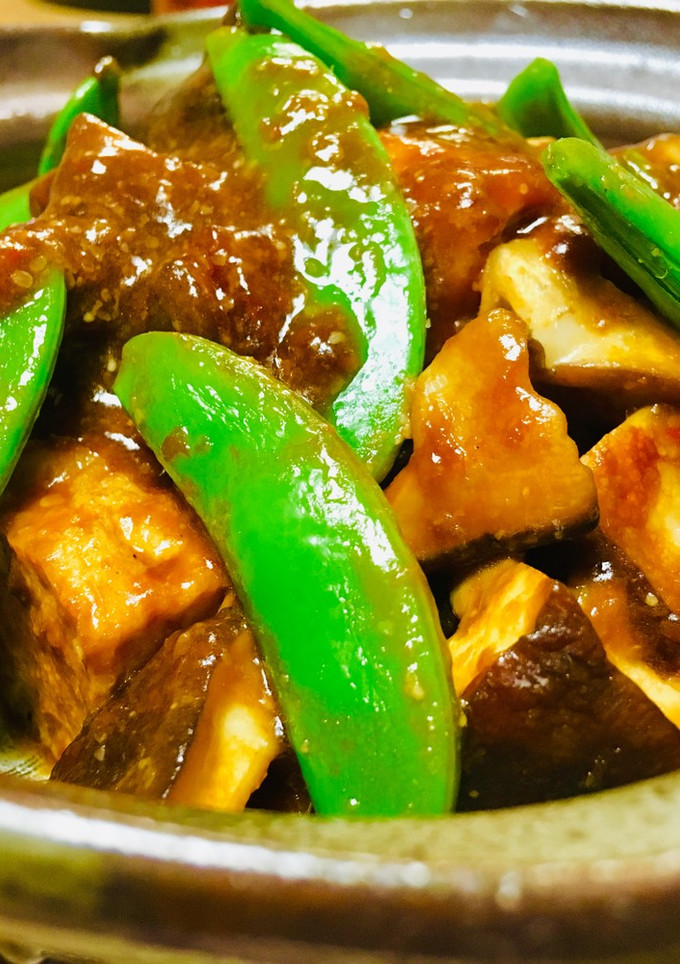 簡単 厚揚げと椎茸の甜麺醤炒め煮-レシピのメイン写真