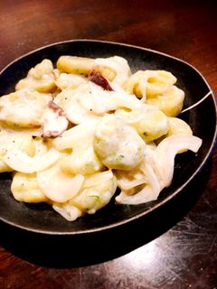 さつまいもニョッキとキノコのクリーム煮-レシピのメイン写真