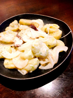 さつまいもニョッキとキノコのクリーム煮-レシピのメイン写真