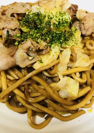 豚肉＆キャベツのウスターソースの焼きそば-レシピのメイン写真