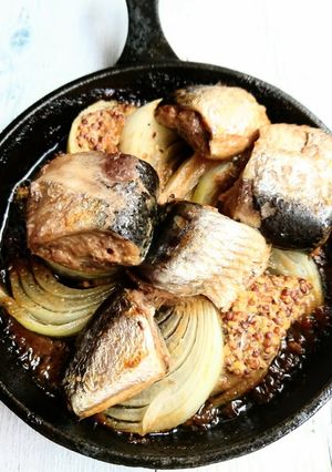 ジュワ!鰯味噌煮缶マスタードグリル-レシピのメイン写真