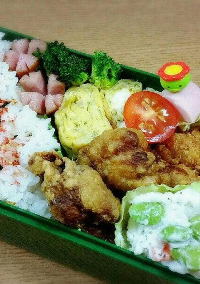 お弁当に紅生姜と青海苔の卵焼き-レシピのメイン写真