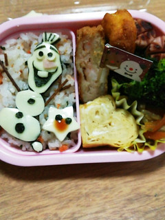 今日のキャラ弁12/3(オラフ)-レシピのメイン写真