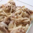 豚バラと玉ねぎのマヨポン炒め
