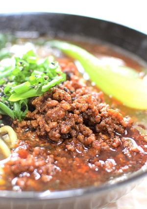 ~本格濃厚~焦がし大蒜の黒胡麻担々麺!-レシピのメイン写真