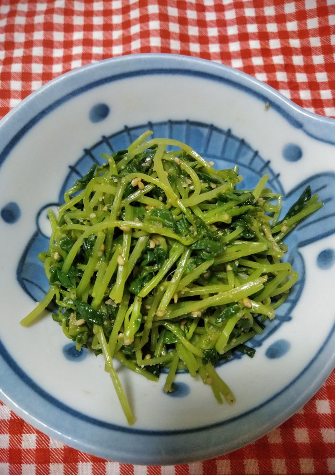 豆苗の胡麻和え-レシピのメイン写真