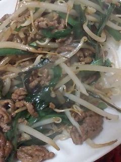挽肉とニラの炒め物-レシピのメイン写真