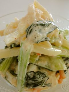 小松菜のポテト明太ツナマヨ-レシピのメイン写真