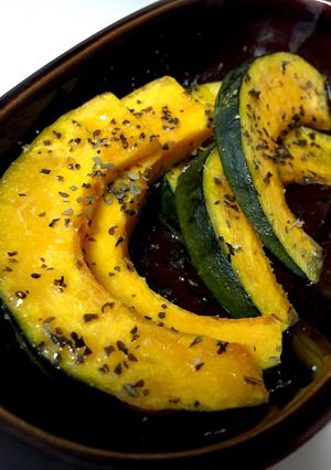 トースターで♪かぼちゃのバジルソルト焼き-レシピのメイン写真