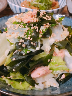 キャベツとツナわかめのやみつきサラダ♡-レシピのメイン写真