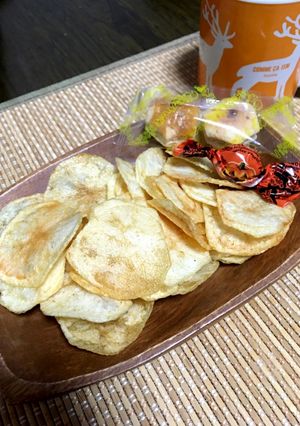 超 簡単 おやつ♩ポテトチップス-レシピのメイン写真