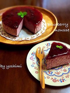 ブルーベリームースケーキ♪-レシピのメイン写真