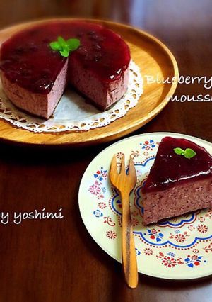 ブルーベリームースケーキ♪-レシピのメイン写真