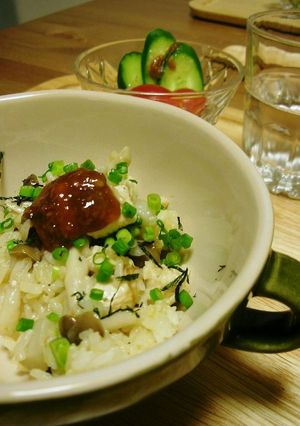 れんこんとしめじの炊き込み味噌ごはん-レシピのメイン写真