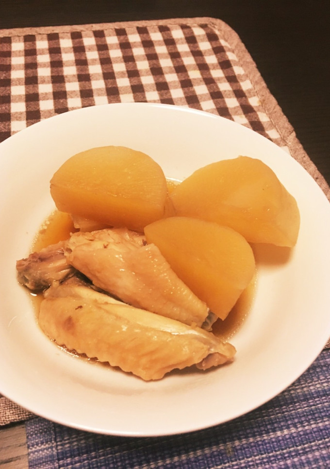 超簡単鳥手羽と大根の煮物-レシピのメイン写真