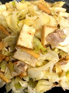 キャベツと厚揚げの味噌炒め-レシピのメイン写真