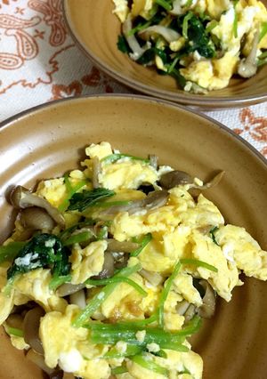 みつばと卵で簡単炒め物♪-レシピのメイン写真