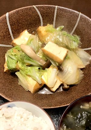 簡単☆白菜と厚揚げの中華炒め-レシピのメイン写真