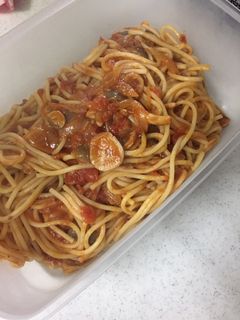 ツナときのこのトマトスパゲティ-レシピのメイン写真