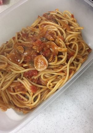 ツナときのこのトマトスパゲティ-レシピのメイン写真