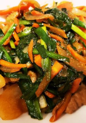 簡単豚味噌もつスタミナ野菜炒め-レシピのメイン写真