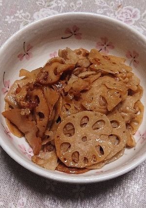 豚肉とれんこん炒め-レシピのメイン写真