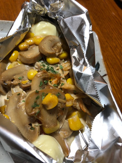 カニコーンマヨホイル焼き-レシピのメイン写真