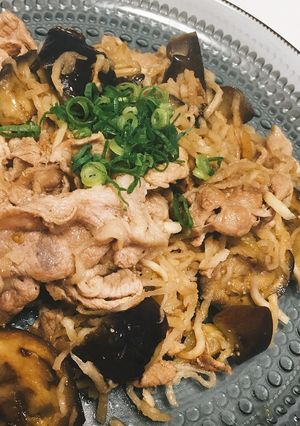 切干し大根と茄子の豚肉炒め-レシピのメイン写真