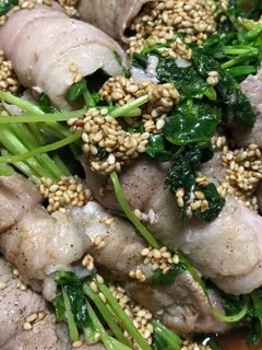 簡単!レンジで豚バラ豆苗巻き★-レシピのメイン写真